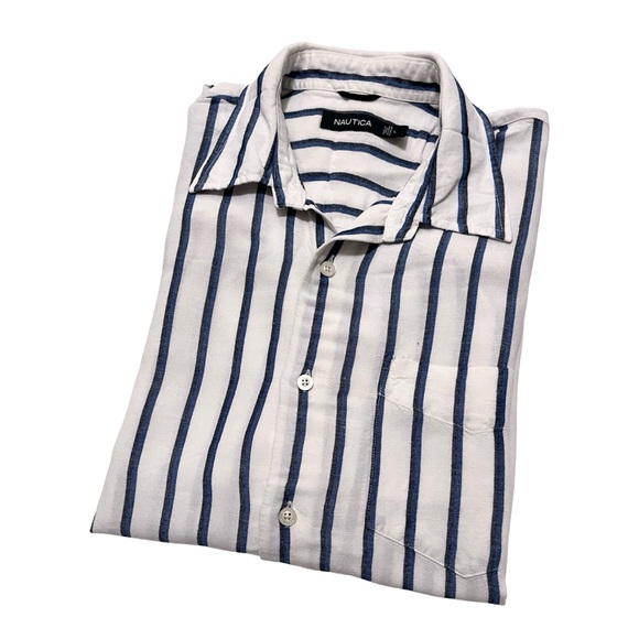 NAUTICA LINEN STRIPED SHIRT - Picture 4 of 4